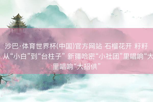沙巴·体育世界杯(中国)官方网站 石榴花开 籽籽齐心丨从“小白”到“台柱子” 新疆哈密“小社团”里唱响“大招供”